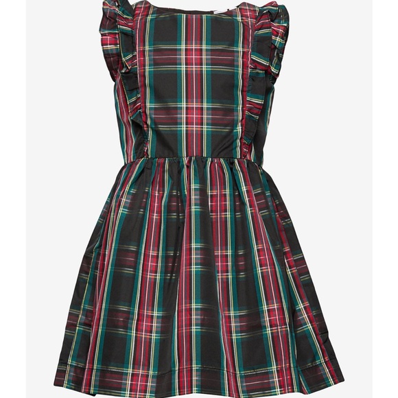 Black plaid girls XS holiday dress - Picture 1 of 3
